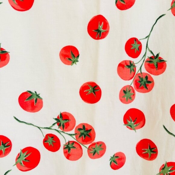 Japna Tomato Print Linen Shift Dress - Picture 3 of 3